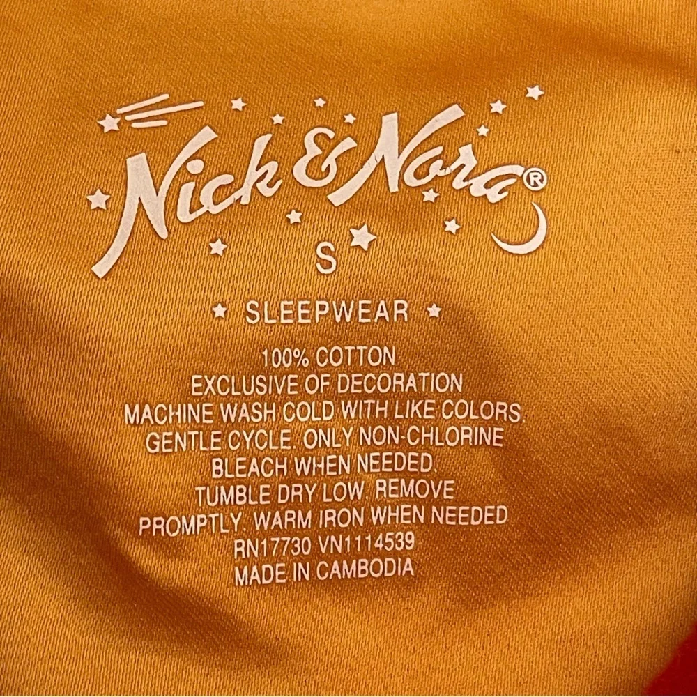 Nick and Nora Sleepwear Flannel Pajama Top only - Picture 9 of 9